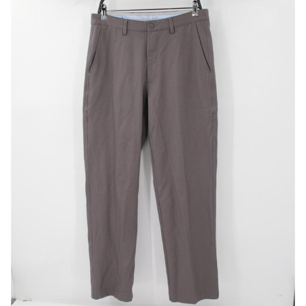 Footjoy Pants Mens 33 L31 Performance Golf Flat Front Straight Leg Stretch gray